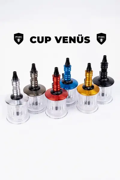 Mac Shisha Cup Venüs Dekorlu Cam Çantalı