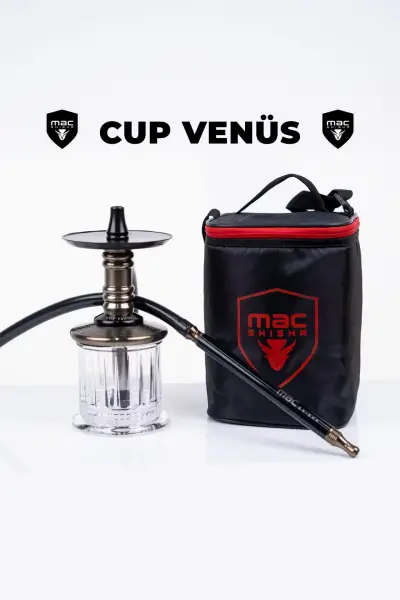 Mac Shisha Cup Venüs Dekorlu Cam Çantalı