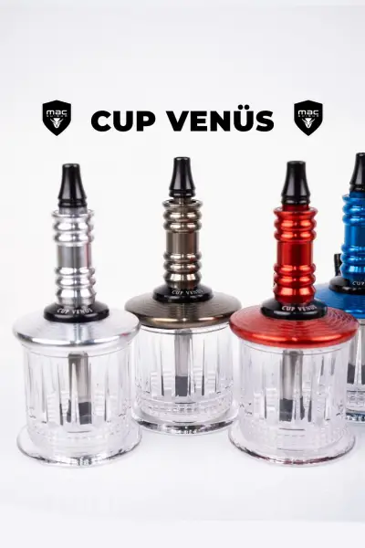 Mac Shisha Cup Venüs Dekorlu Cam Çantalı