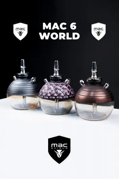 Mac Shisha World Dekorlu Cam Çantalı